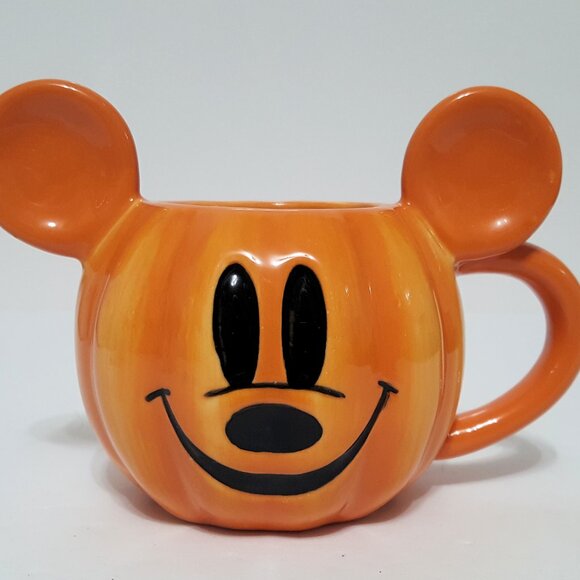 NEW Pottery Barn Set of 2 Kids Mickey Mouse Disney Halloween Mugs NIB - Picture 2 of 11